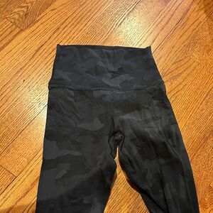 lululemon athletica Black Camo Leggings